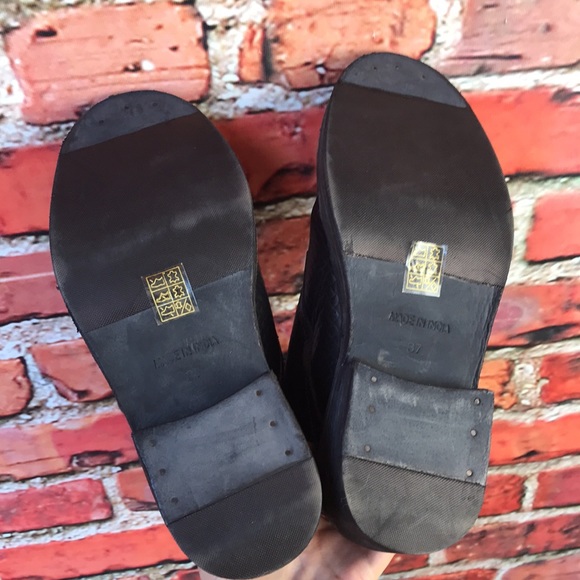 Free People Leather Santa Fe Lace-Up Boot in Black Embossed - Picture 16 of 17